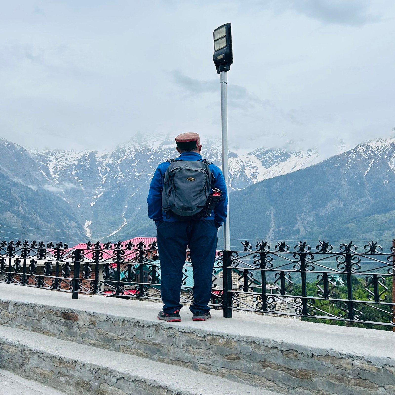 Mountain walk during Himalayan retreat