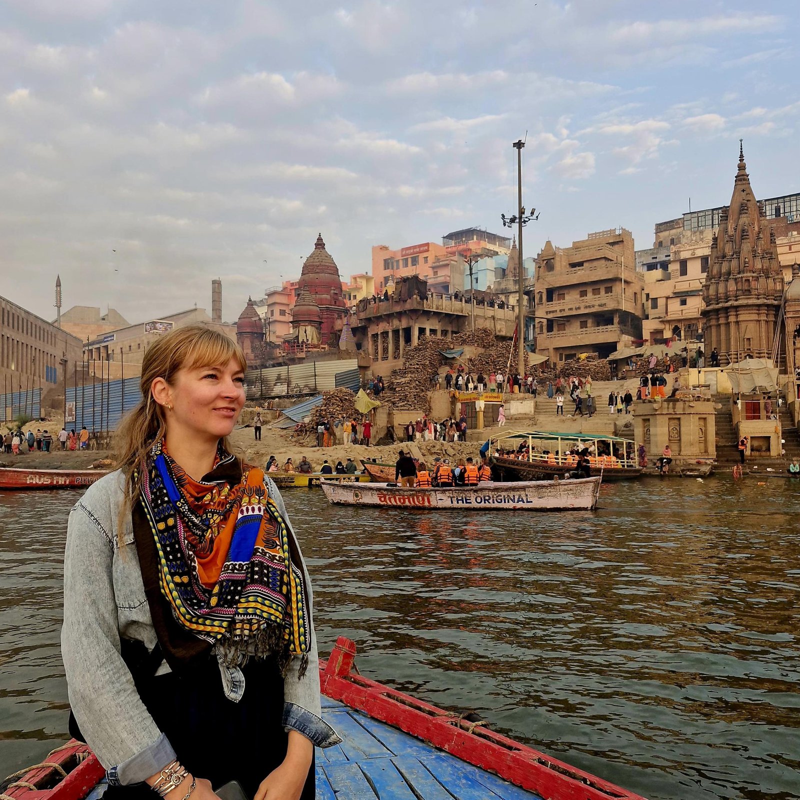 Morning boat ride on the Ganges in Varanasi