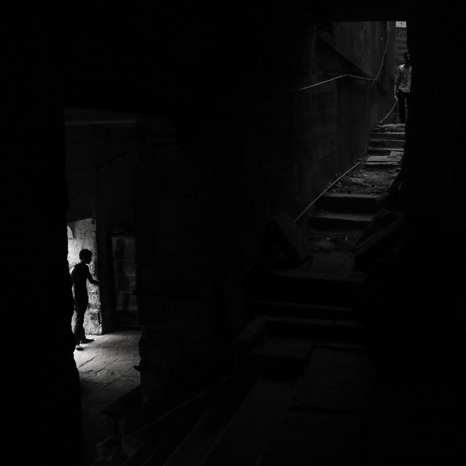 Ghat in the morning in Varanasi